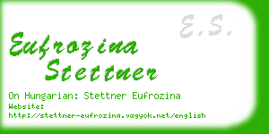 eufrozina stettner business card
